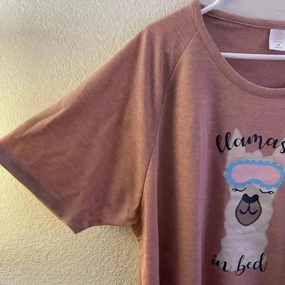 🆕 Plus Size Graphic Sleep Dress from Love at First Sight 2X🆕 - Picture 9 of 11